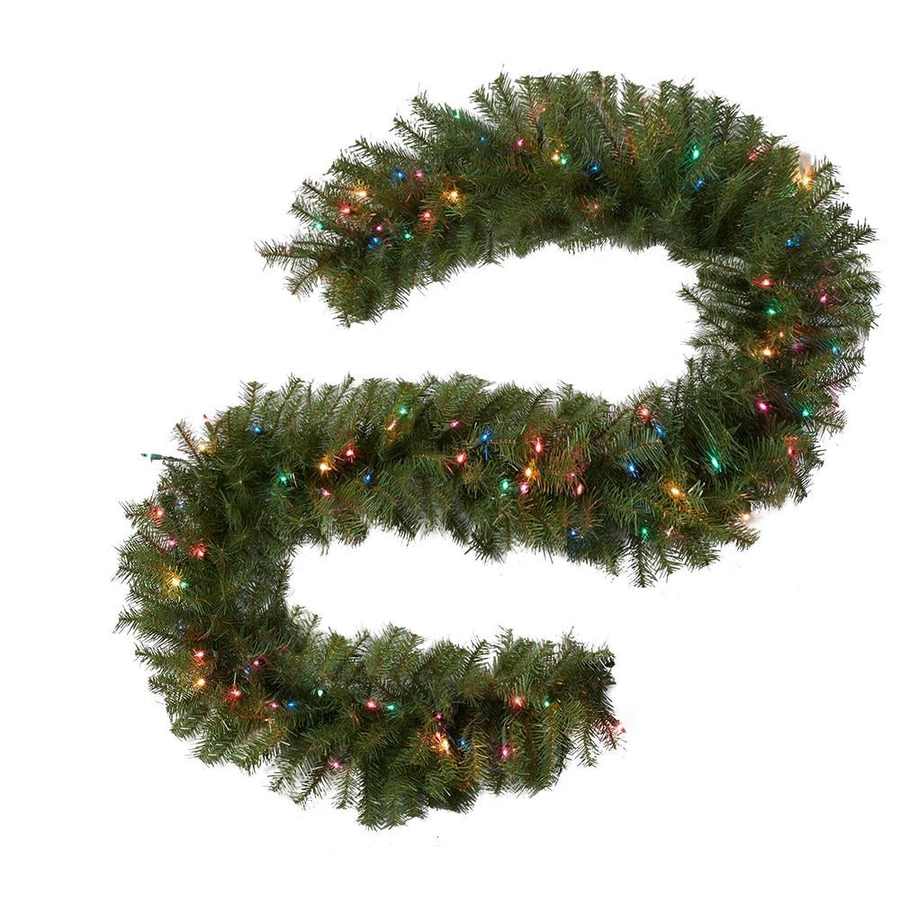 9' Canadian Pine PreLit Artificial Garland