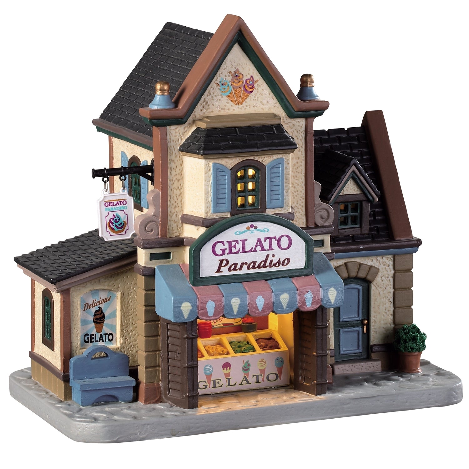 Lemax Caddington Village Lighted Building Gelato Paradiso 95494