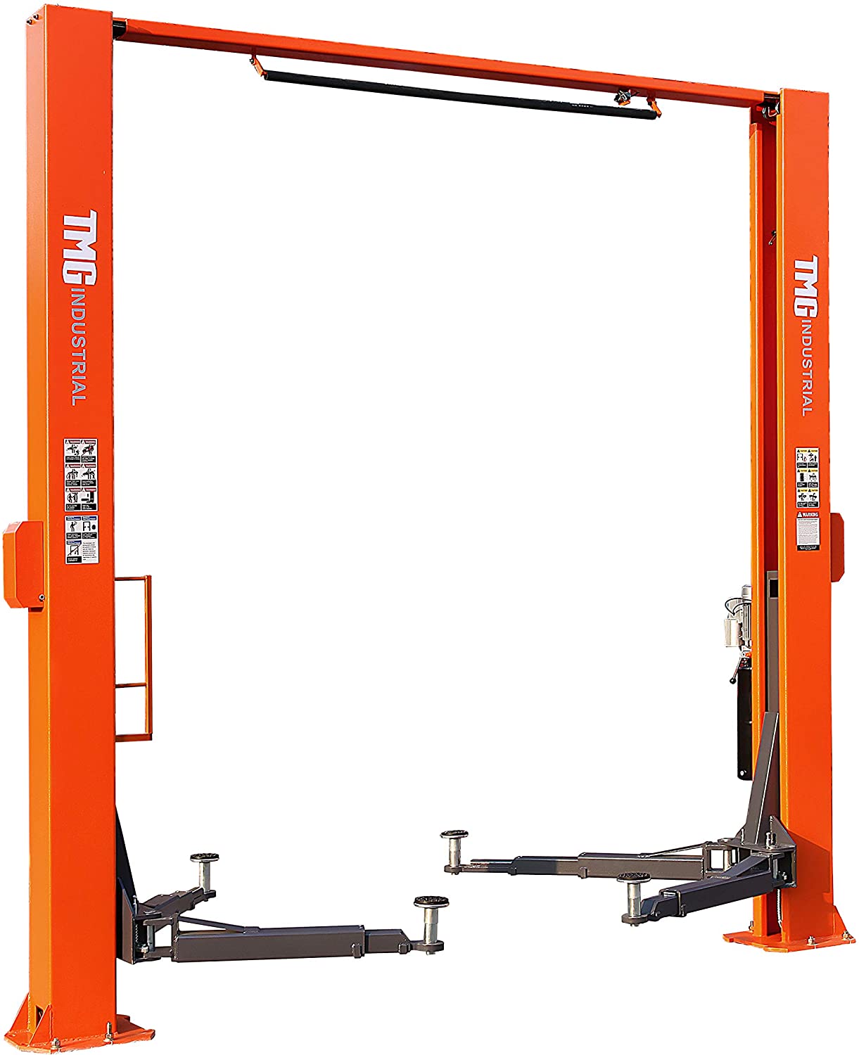 TMGALT100 10K Overhead Two Post Auto Lift, Symmetric Arms, Clear Floor
