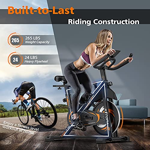 Exercise Bike Kitopa Resistance Stationary Bike, Quiet Belt