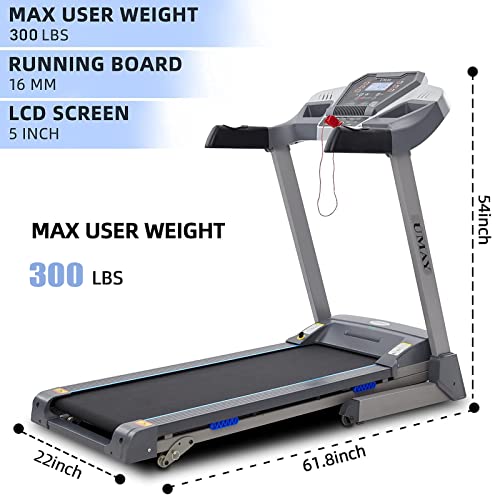 Folding Electric Treadmill Home Gym Fitness Running Machine W/ LCD & 12 Programs 