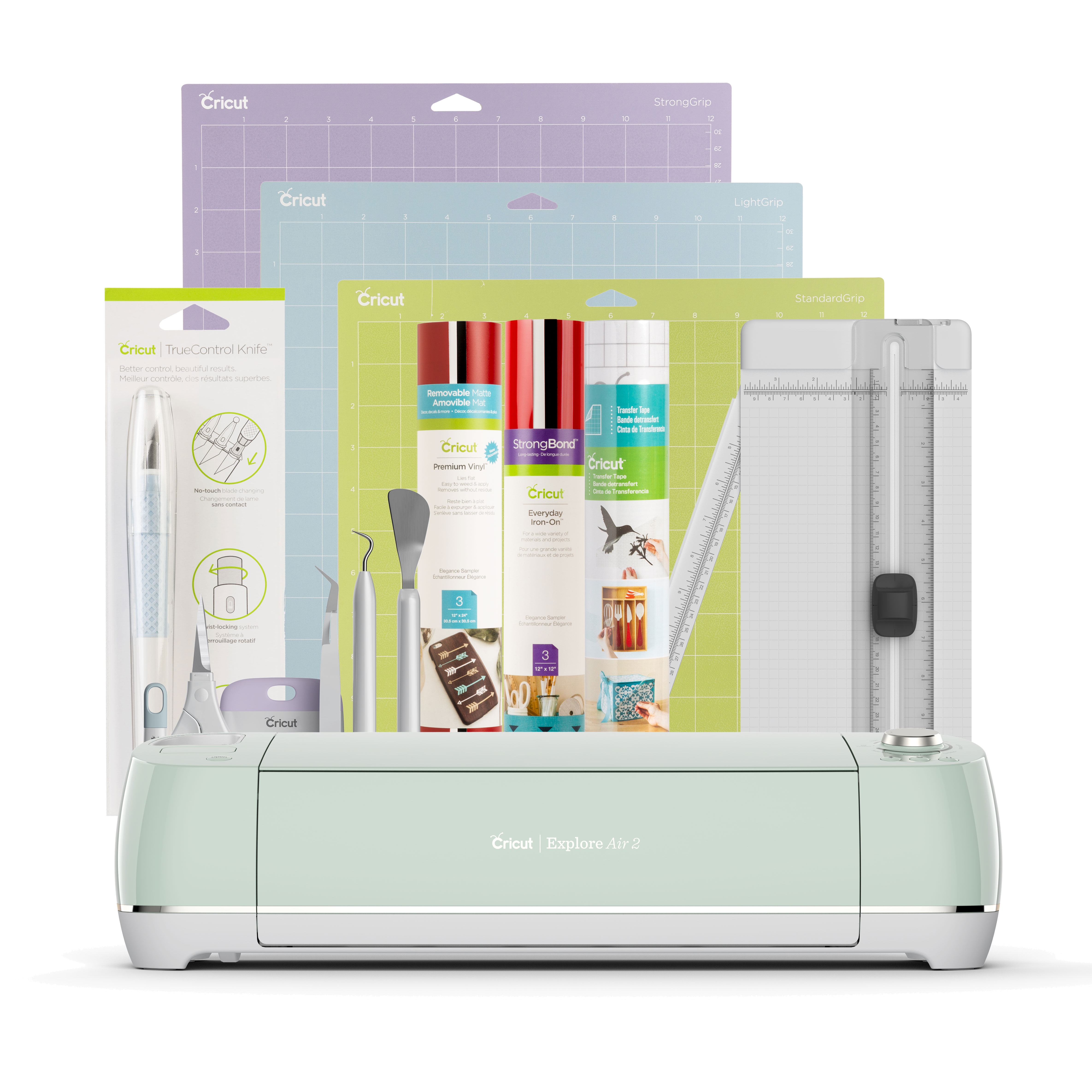 New, Open-Box Cricut Explore Air 2, Mint + Essentials Bundle + Cricut Access™ Subscription