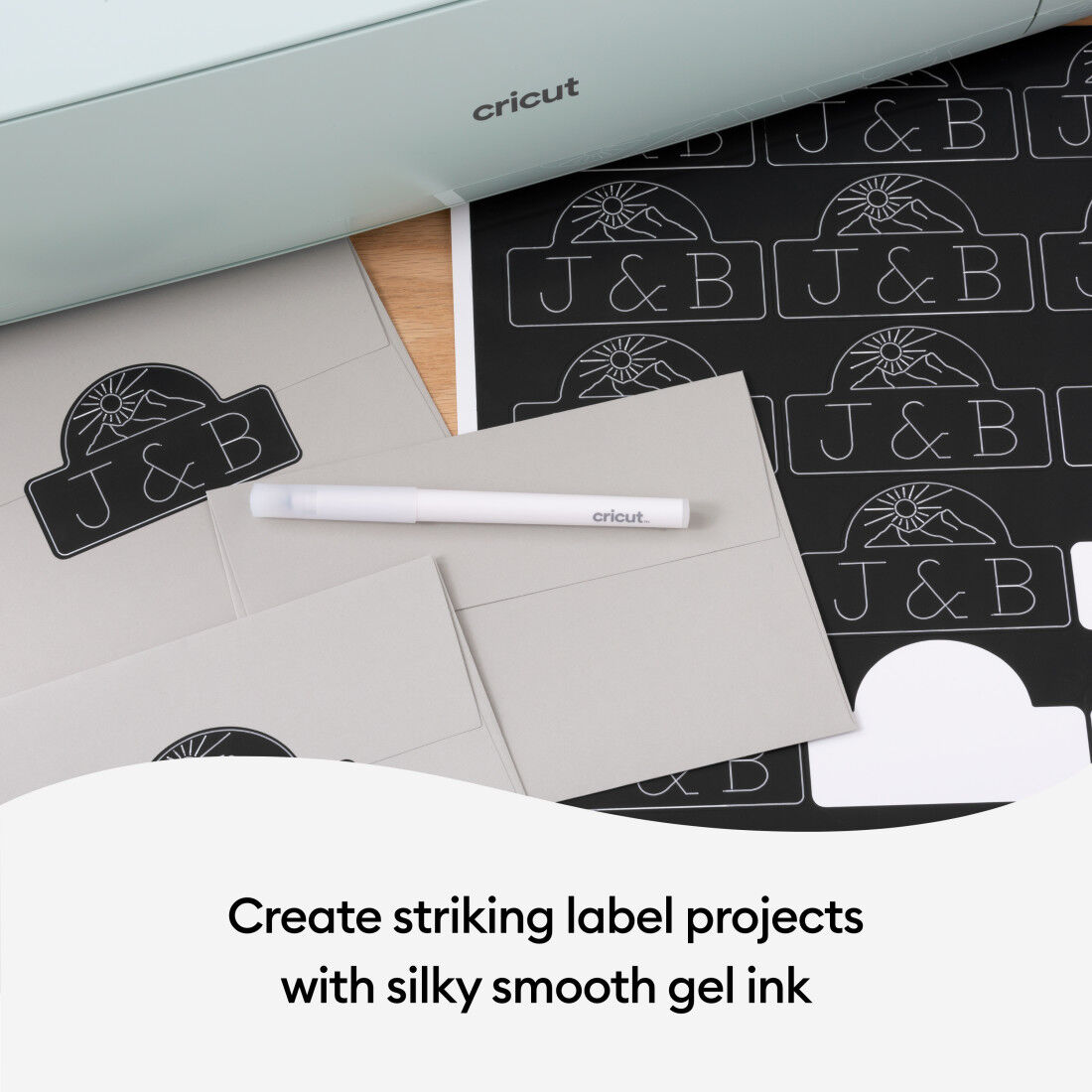 Opaque Gel Pens  1.0 mm, Pink/White/Orange/Yellow/Blue (5 ct)