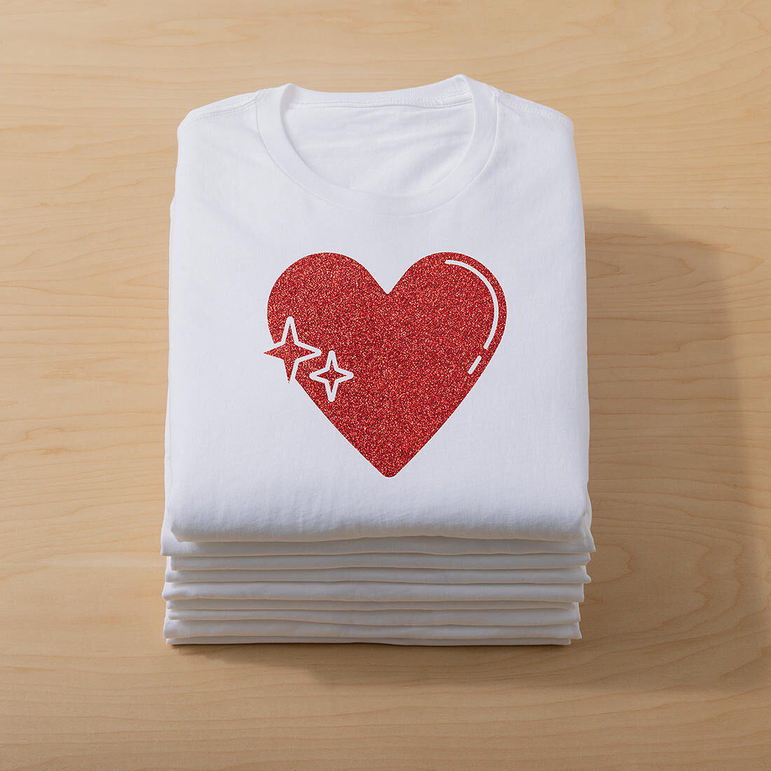 Smart Iron-On, Glitter, Red 5 ft