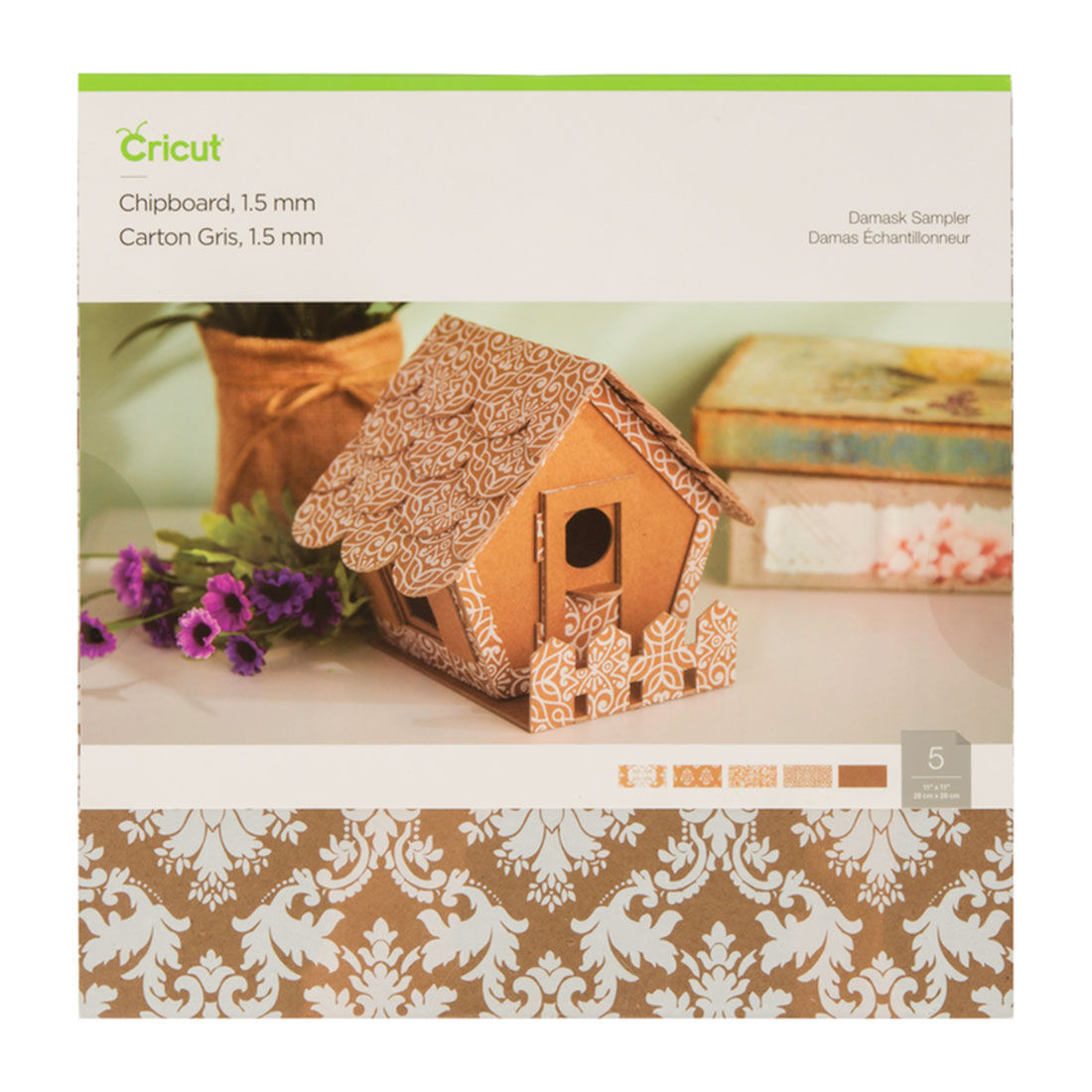 Cricut Chipboard Sampler, Damask - 1.5 mm