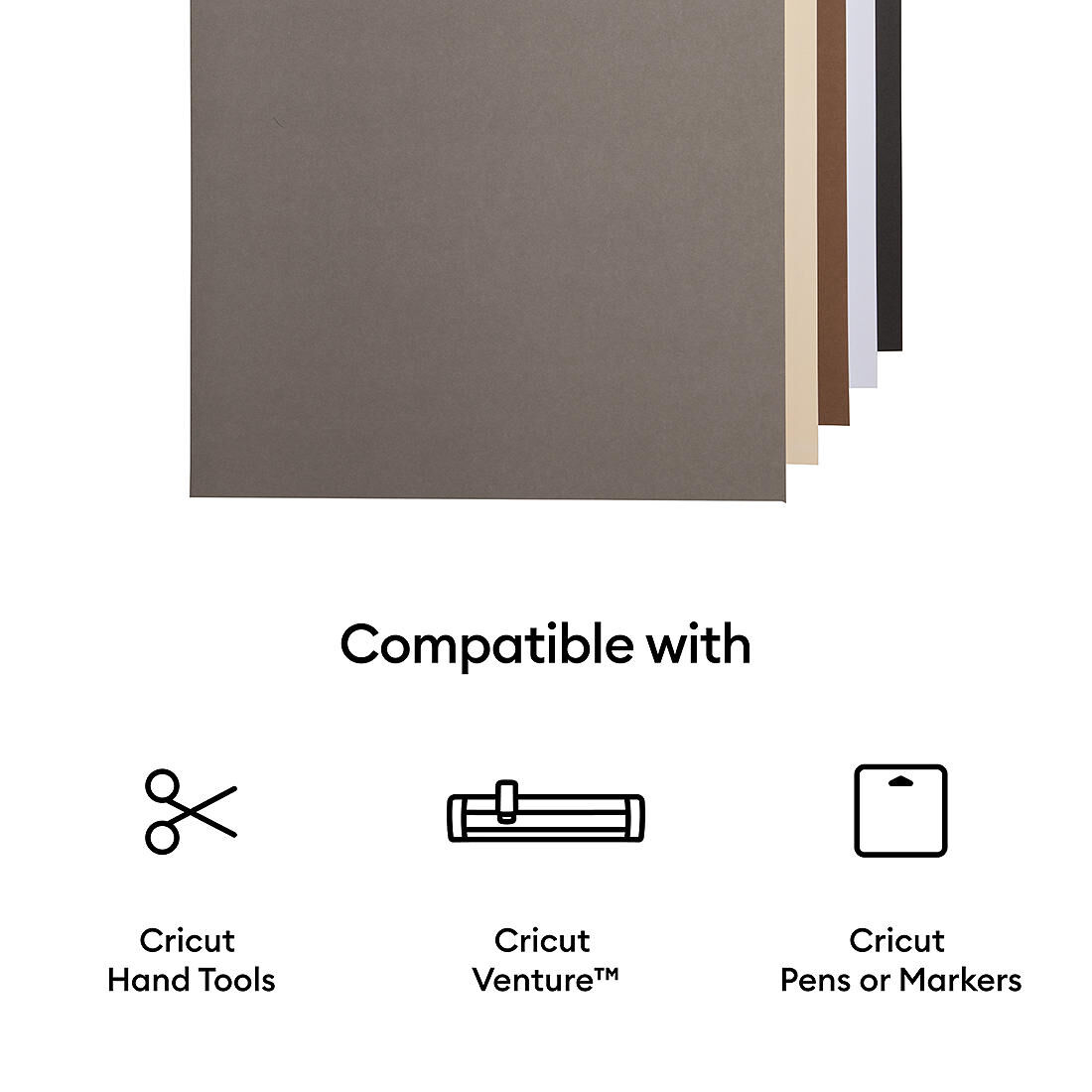 Smart Paper™ Sticker Cardstock Sampler, Neutrals - 13 in x 25 in (20 ct)