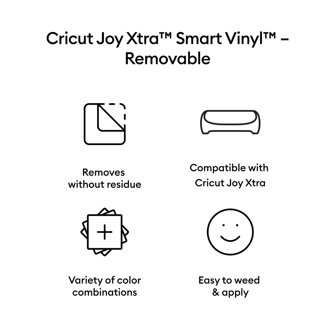 Cricut Joy Xtra™ Smart Vinyl™ – Removable (3 ft)