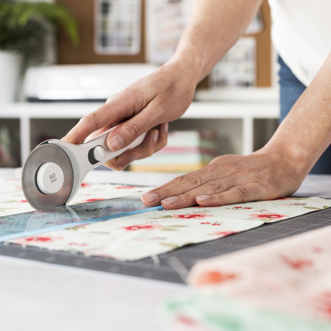 Acrylic Ruler, Blue  - 3" x 18"