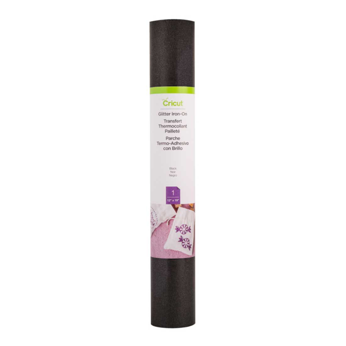 Bulk Glitter Iron-on, Black