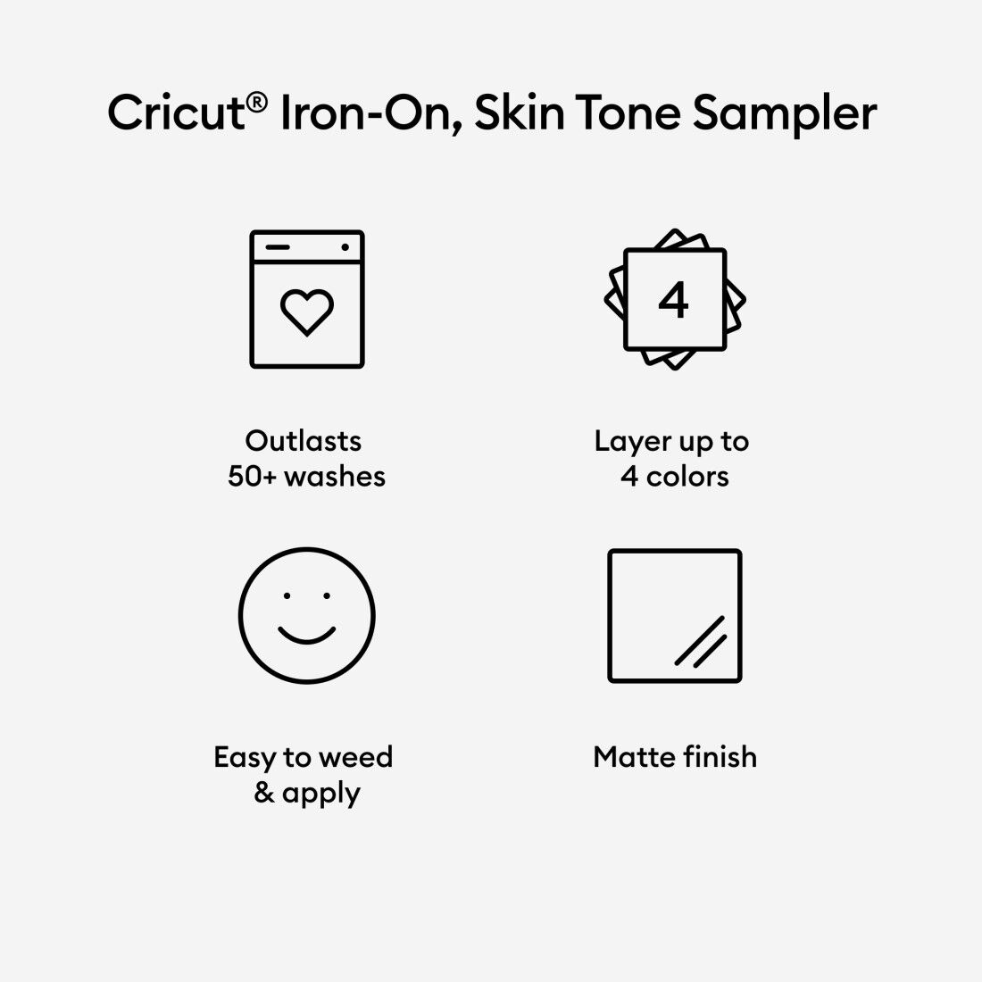 Iron-On Sampler, Skin Tone (10 ct)