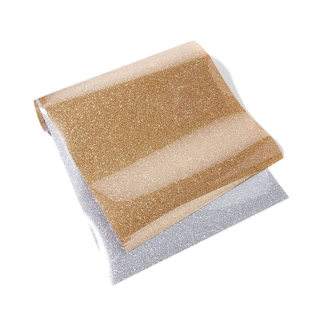 Glitter Iron-On 12" x 38", Gold/Silver