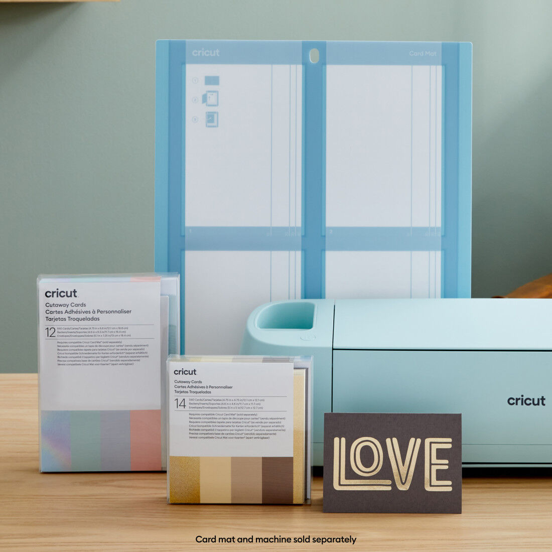 Cutaway Cards, Pastel Sampler - R40 (12 ct)