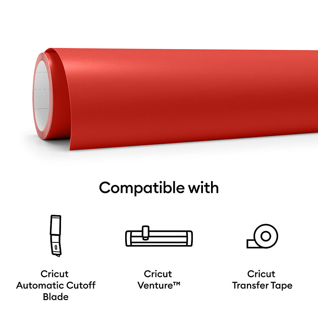 Smart Vinyl - Removable, Red 5 ft