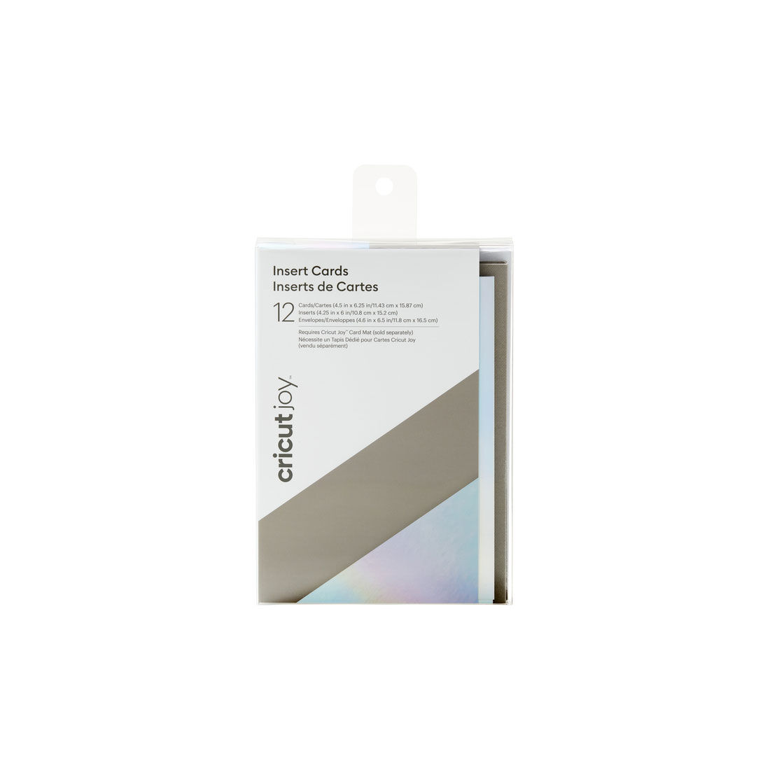 Cricut Joy™ Insert Cards, Gray/Silver Holographic 4.5" x 6.25"