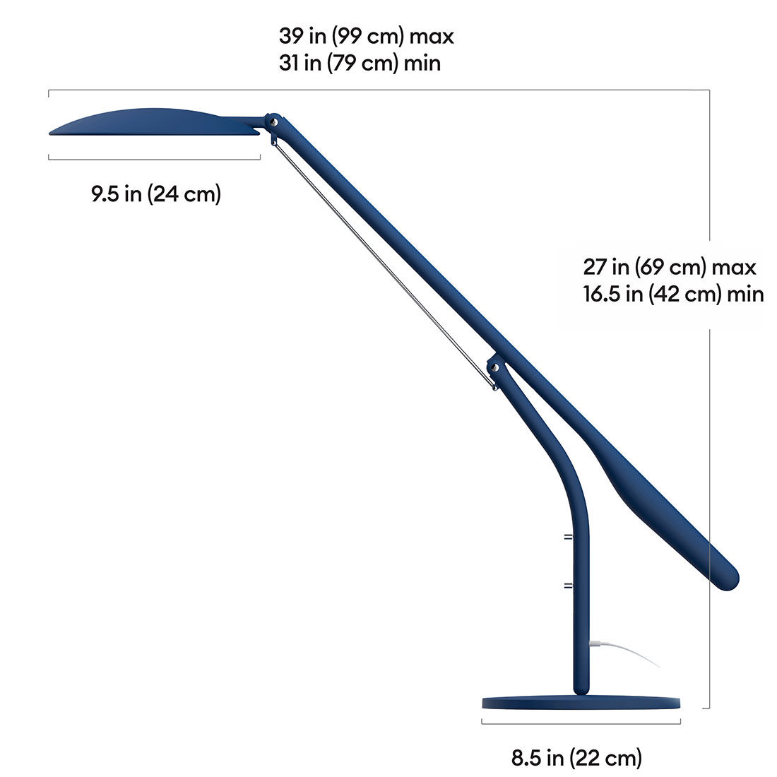 Cricut Bright™ 360, Ultimate LED Table Lamp - Indigo