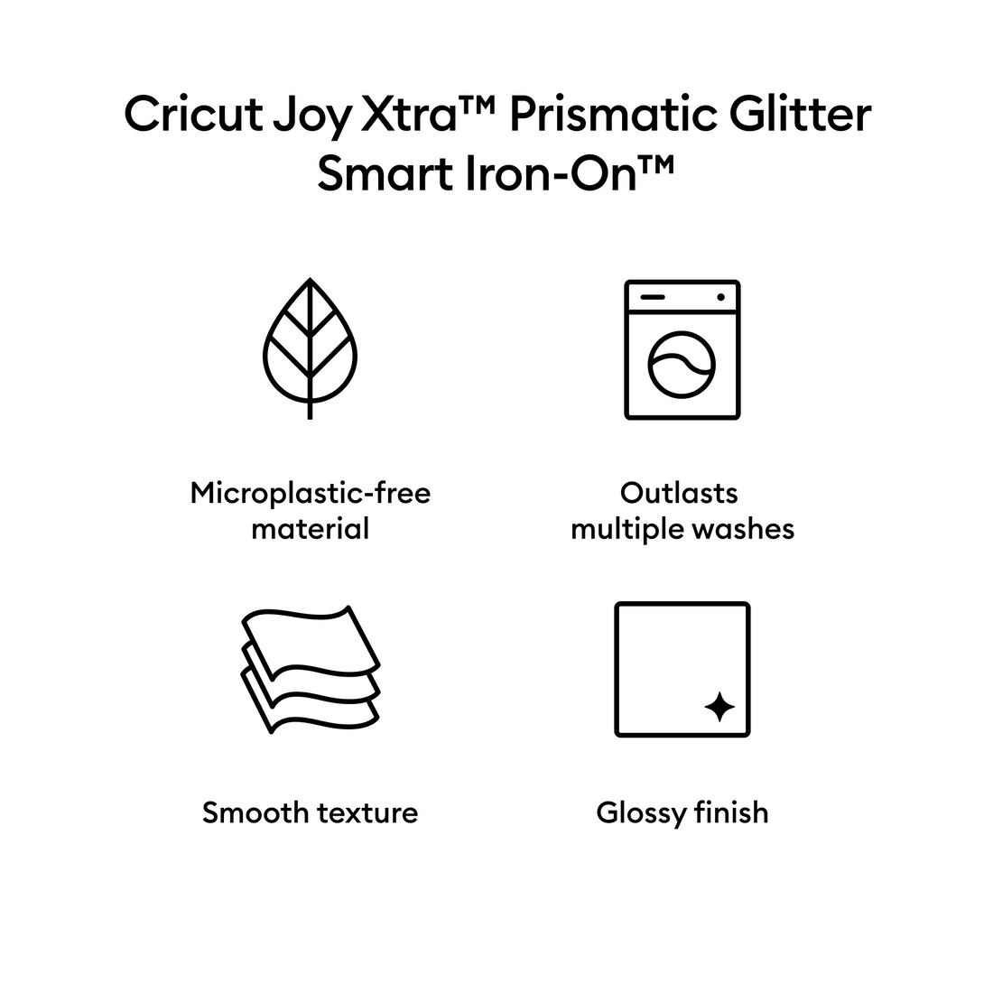 Cricut Joy Xtra™ Prismatic Glitter Smart Iron-On™  (19 in)