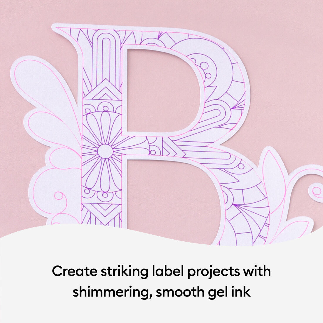 Glitter Gel Pens 0.8 mm, Rainbow (10 ct)