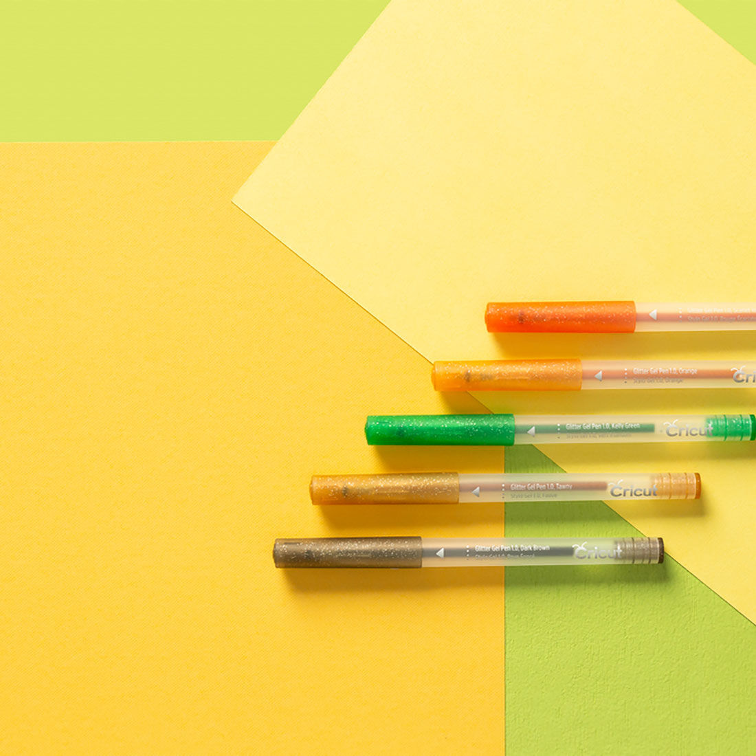 Glitter Gel Pen Set, Fiesta (5 ct)