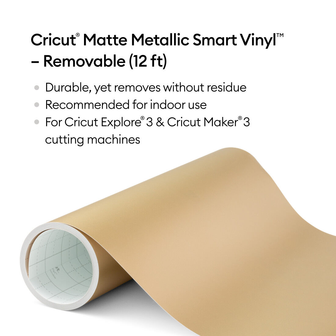 Matte Metallic Smart Vinyl™ – Removable (12 ft)