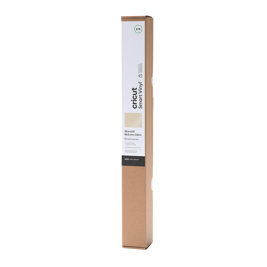 Smart Vinyl Matte Metallic - Permanent, Champagne 5 ft