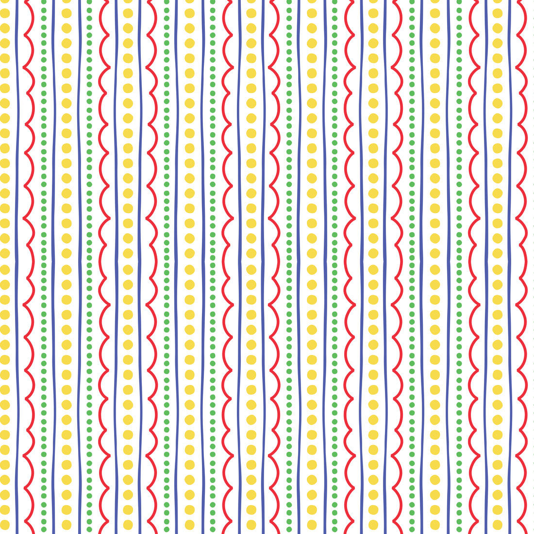 Premium Vinyl™ Patterned Sampler, Ditsy Dots Primary - Removable