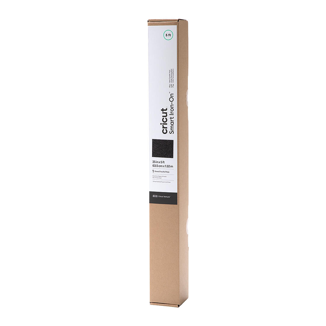 Smart Iron-On, Glitter, Black 5 ft