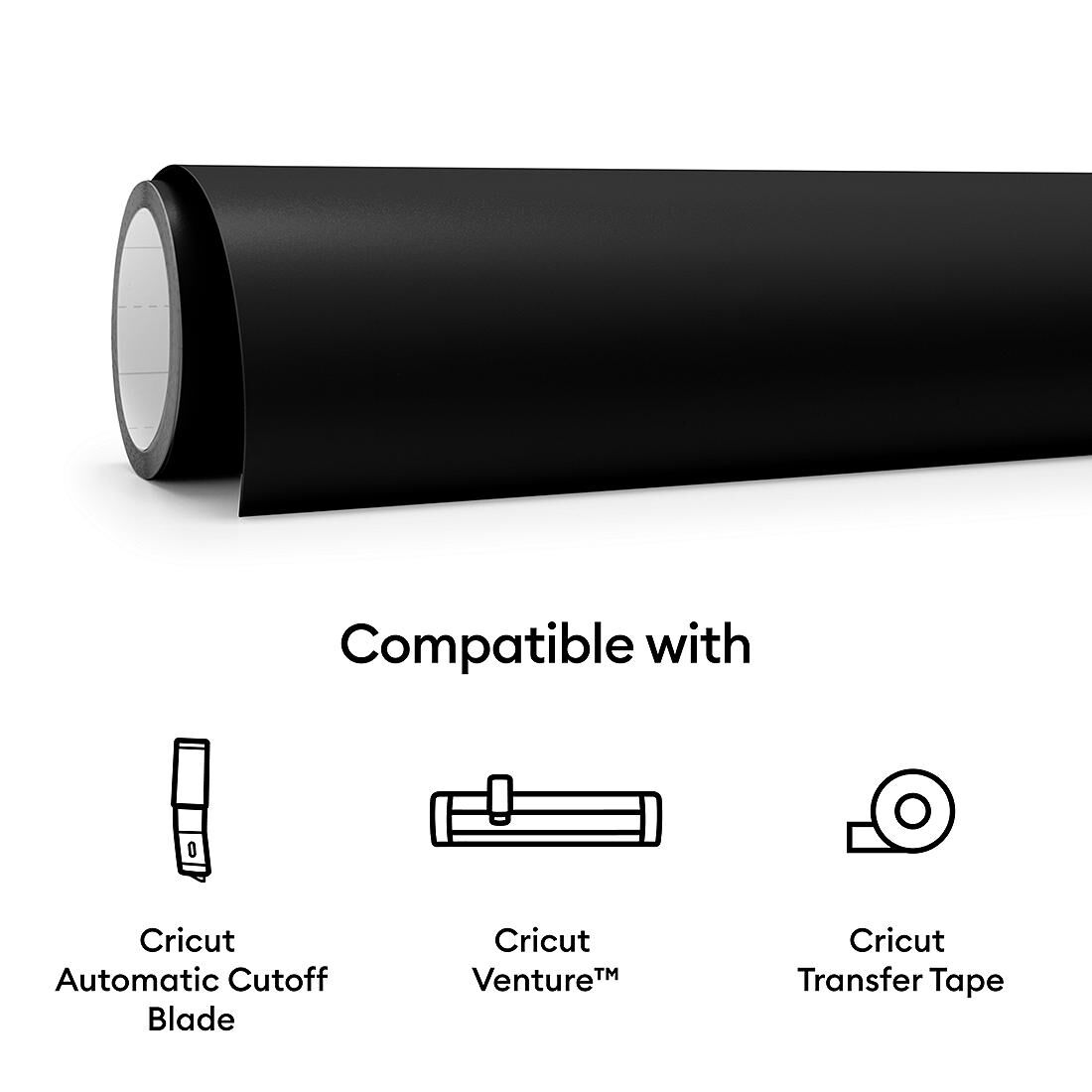 Smart Vinyl - Removable, Black 5 ft