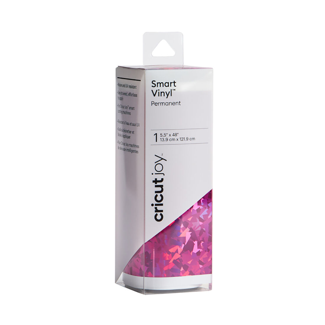 Cricut Joy™ Smart Vinyl™ Holographic Crystals – Permanent, Party Pink