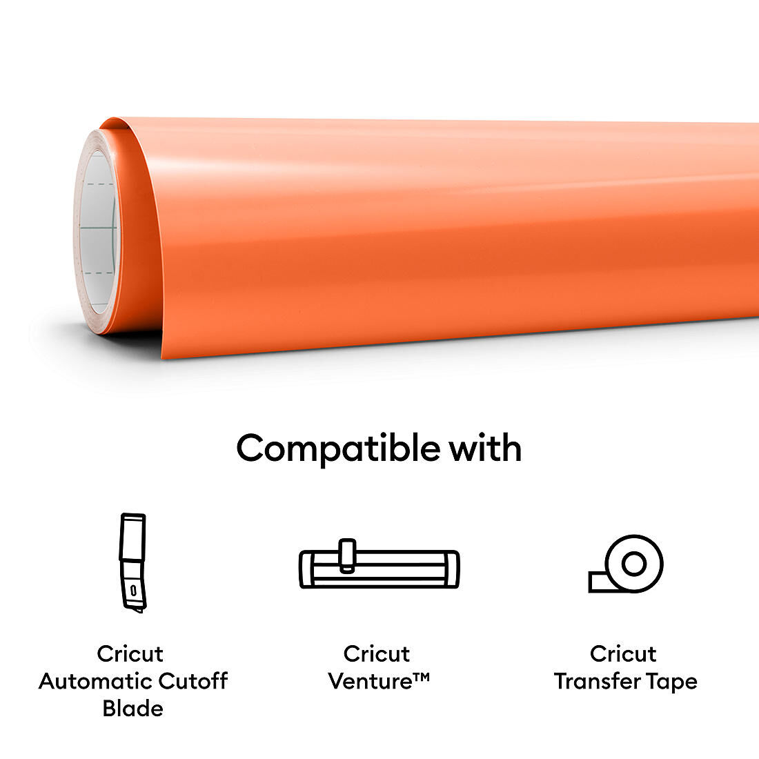 Smart Vinyl - Permanent, Orange 5 ft