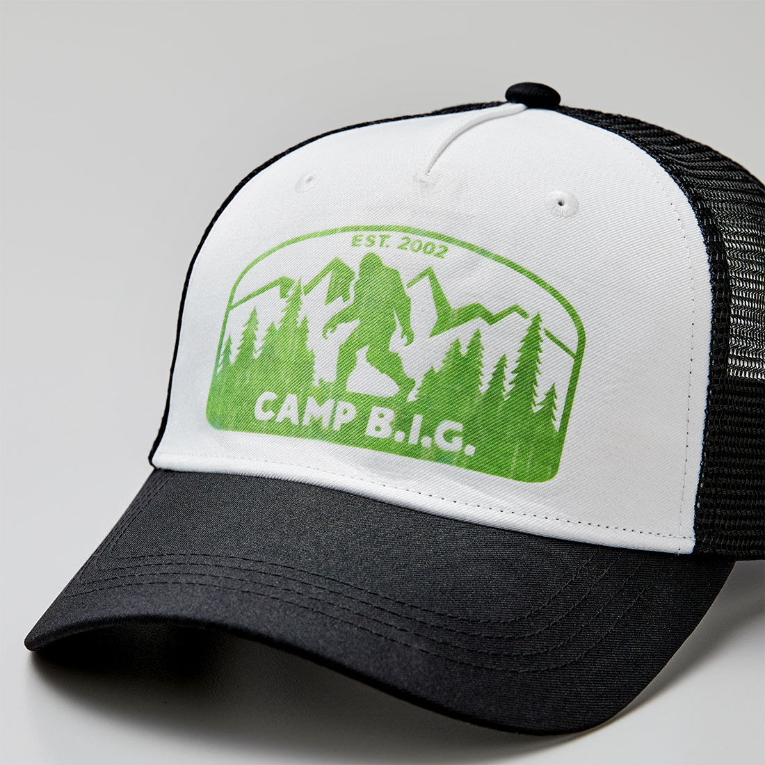 Cricut Trucker Hat, Black/White