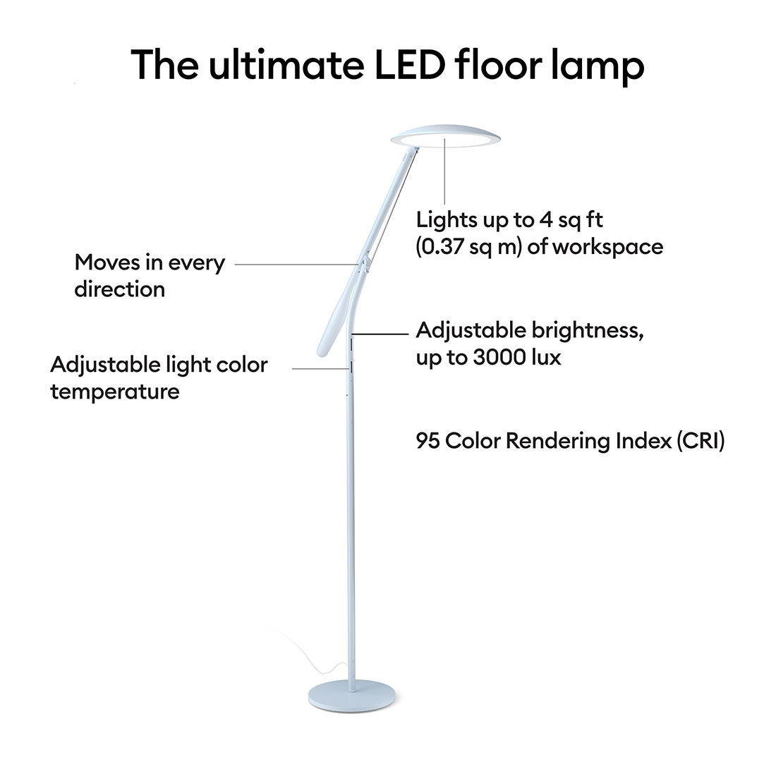 Cricut Bright™ 360, Ultimate LED Floor Lamp