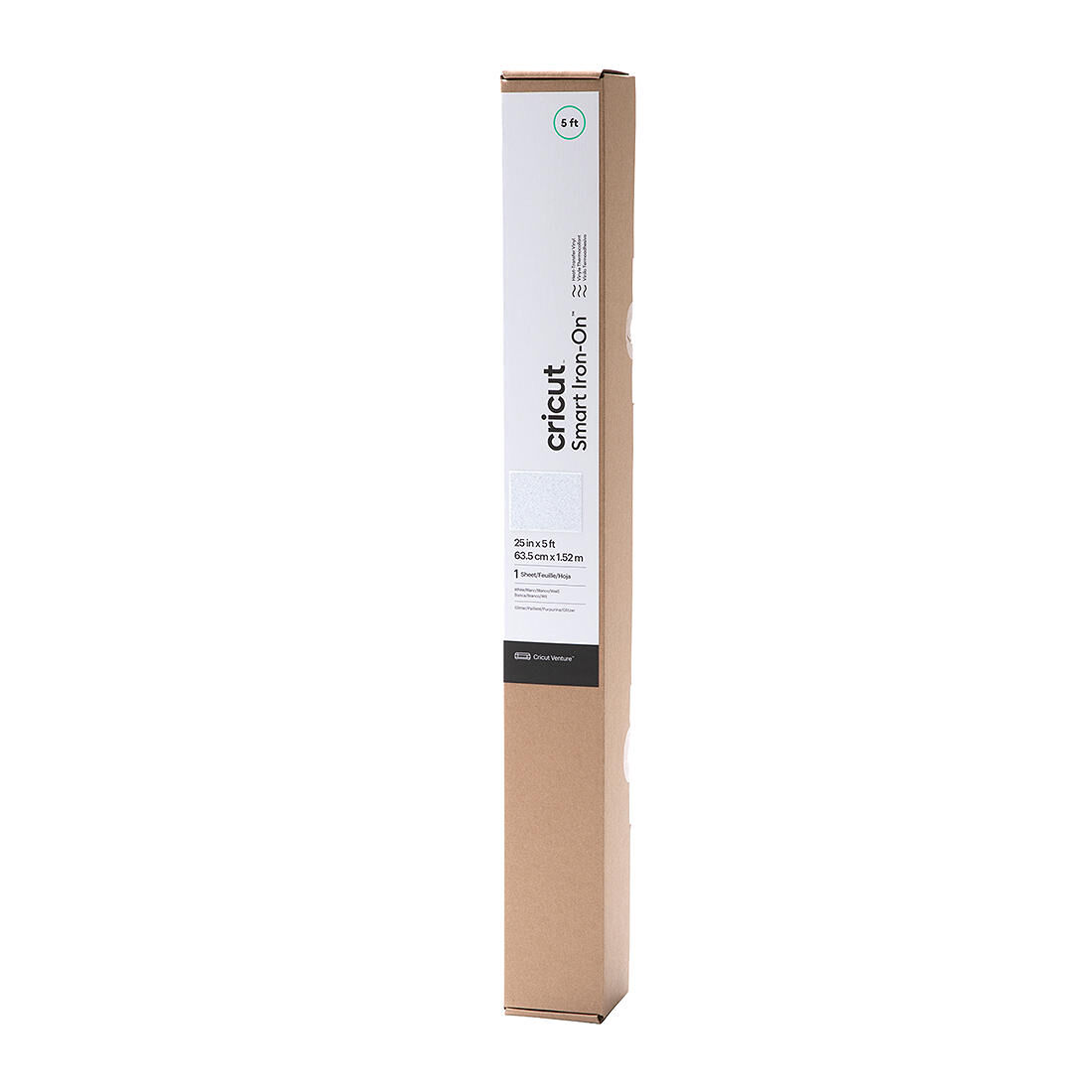 Smart Iron-On, Glitter, White 5 ft