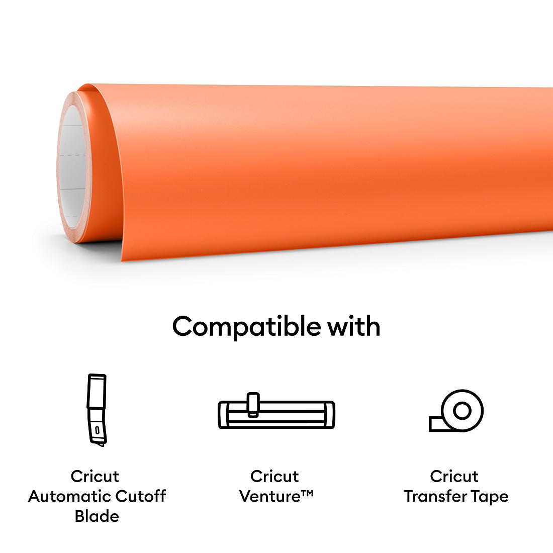 Smart Vinyl - Removable, Orange 5 ft