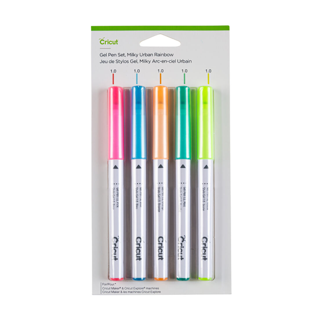 Milky Gel Pen Set, Urban Rainbow (5 ct)