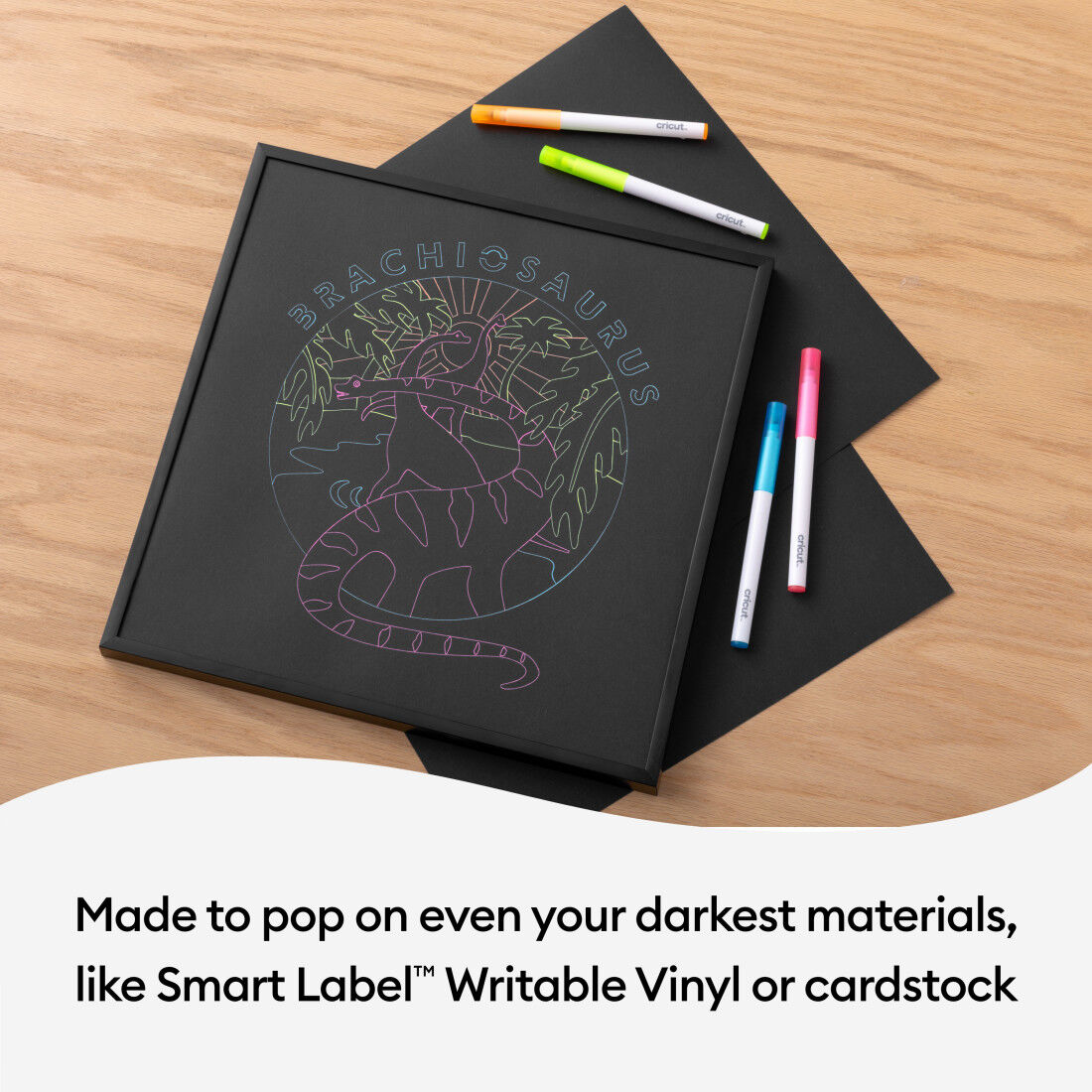 Opaque Gel Pens  1.0 mm, Pink/White/Orange/Yellow/Blue (5 ct)