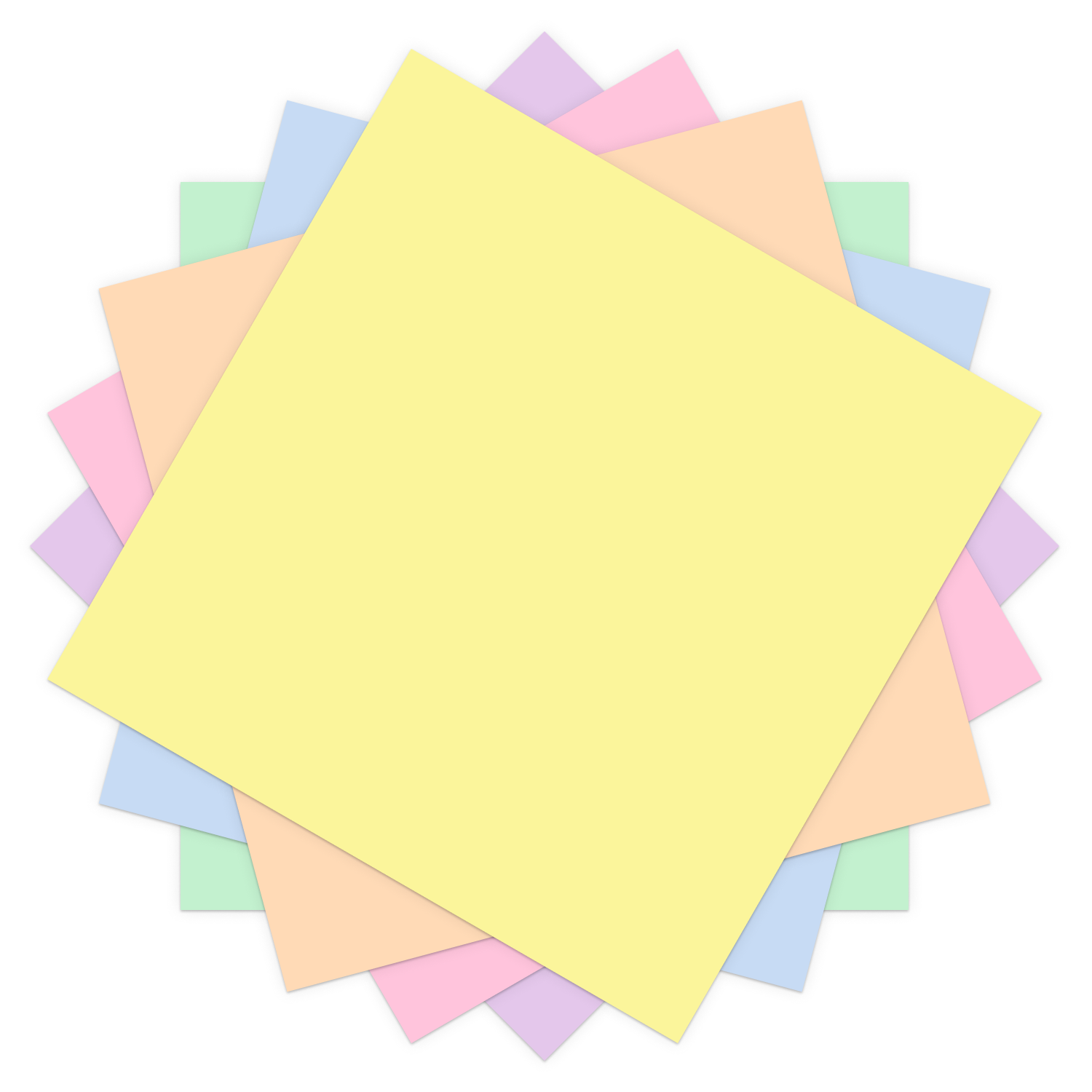 Cardstock Sampler, Pastel - 12 in x 12 in (48 ct)