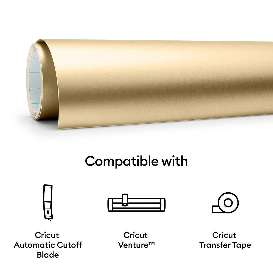 Smart Vinyl Matte Metallic - Permanent, Champagne 5 ft