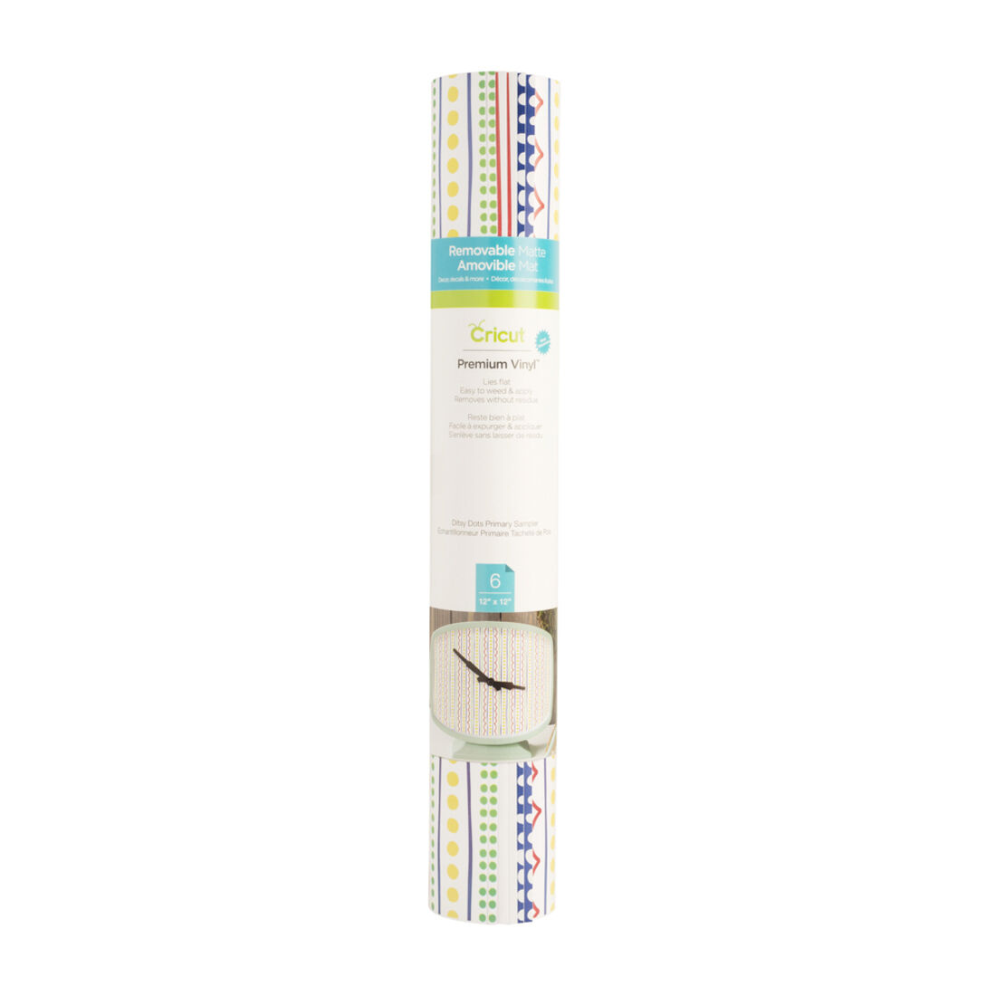 Premium Vinyl™ Patterned Sampler, Ditsy Dots Primary - Removable
