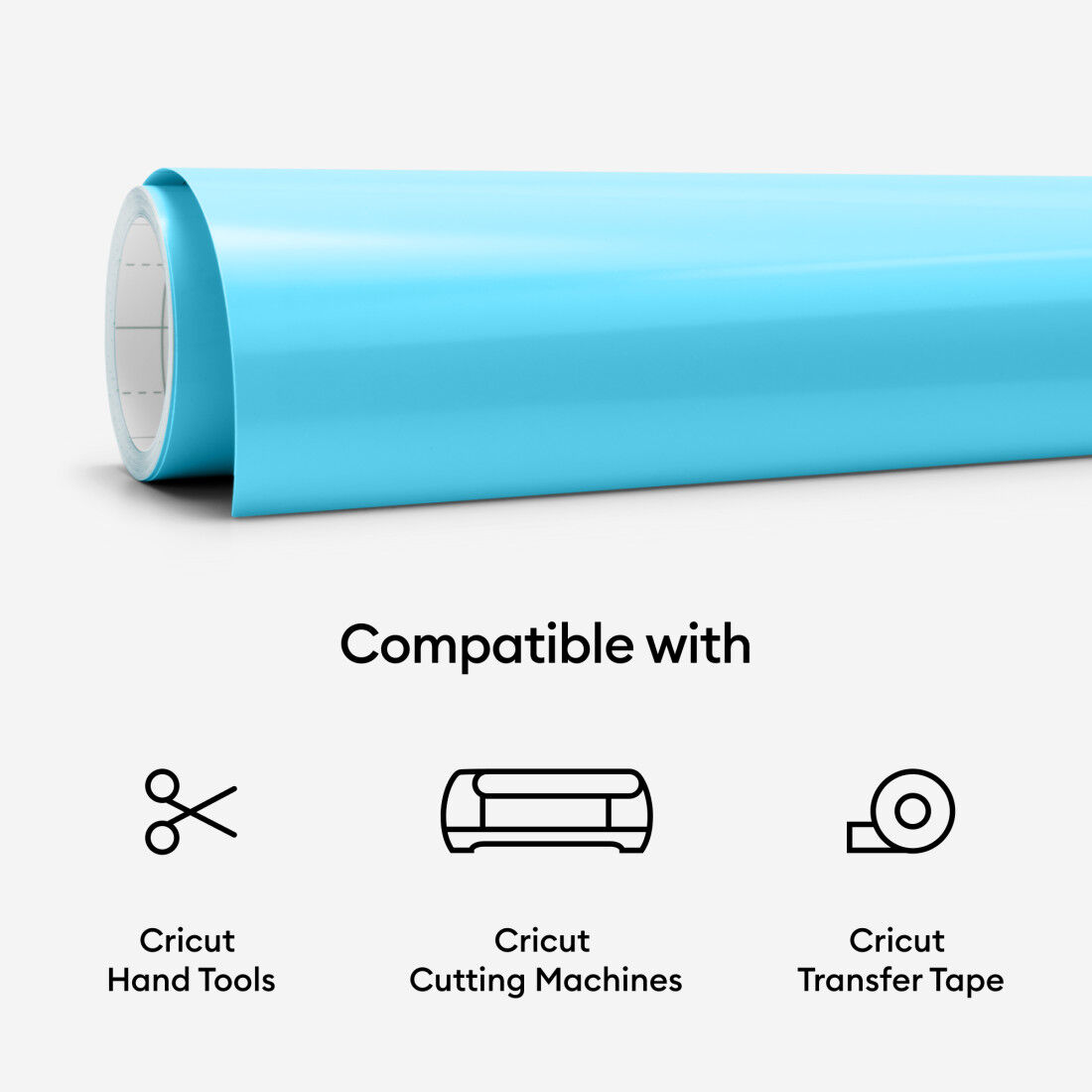 Cold-Activated, Color-Changing Vinyl – Permanent, Light Blue - Turquoise