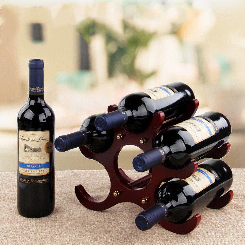 Wooden Wine Rack Decoration European Creative Wine Rack Wine Glass Rack