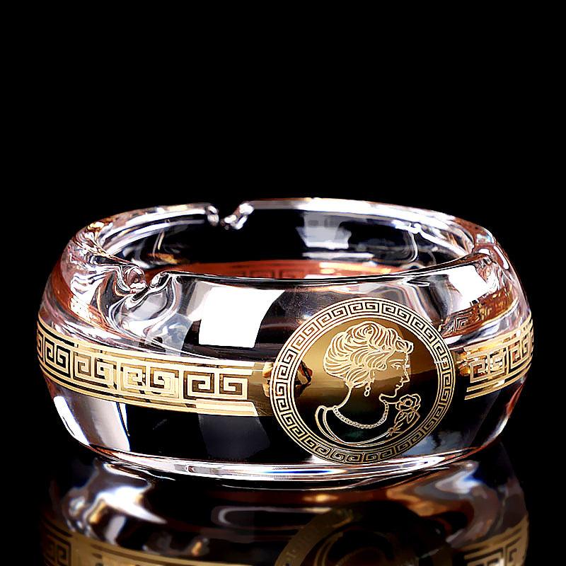 Creative Nordic Crystal Glass Ashtray Personality Living Room Office