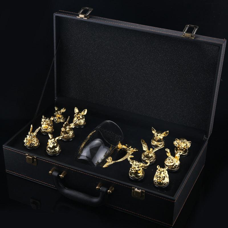 Chinese Antique High-end Business Gift White Wine Glass