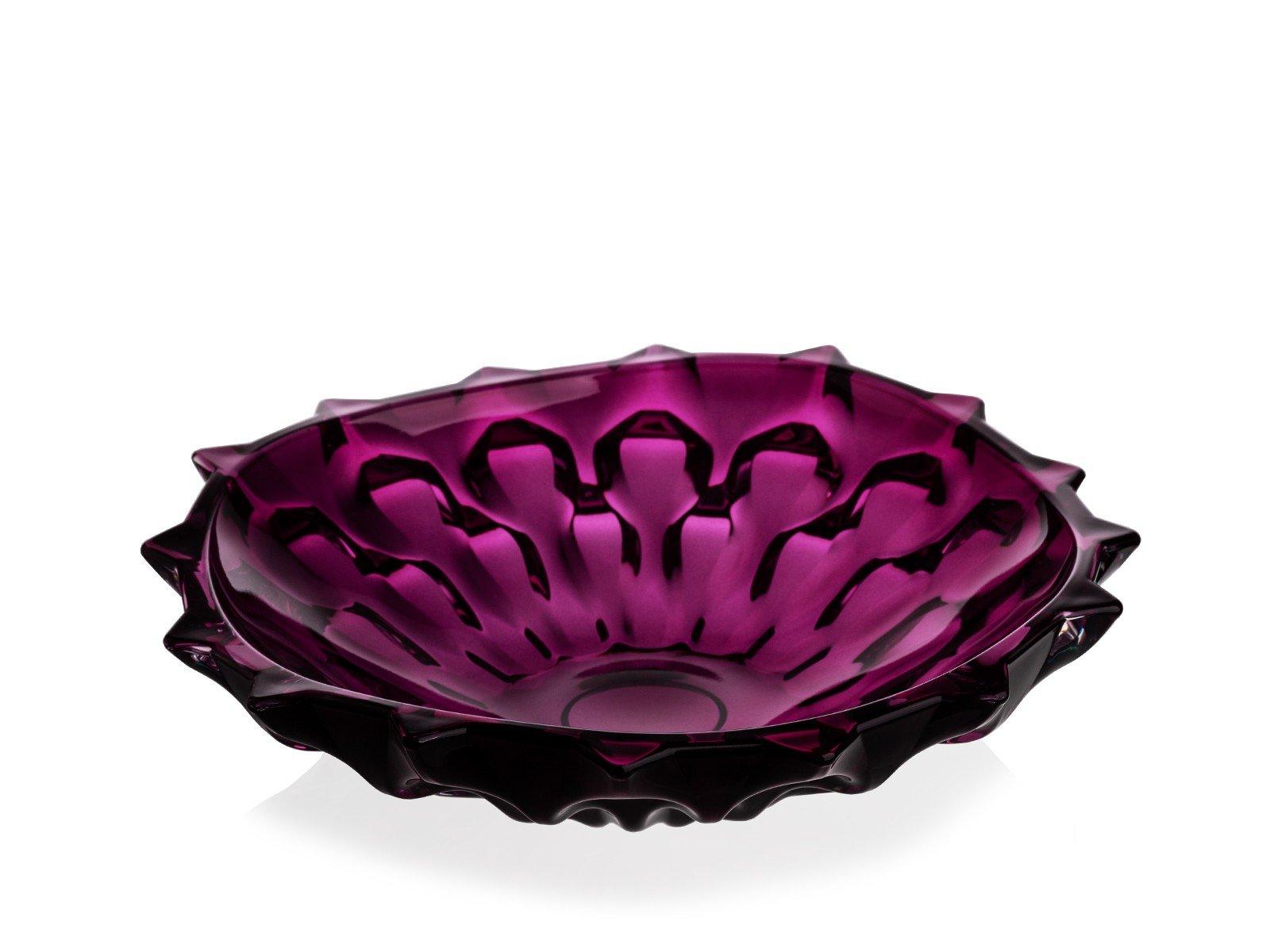 SAMBA crystal Purple Shallow Bowl