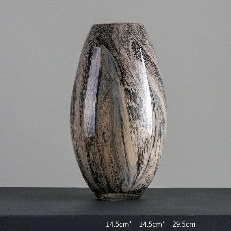 European Style Creative Glass Vase Decoration Pattern Decoration
