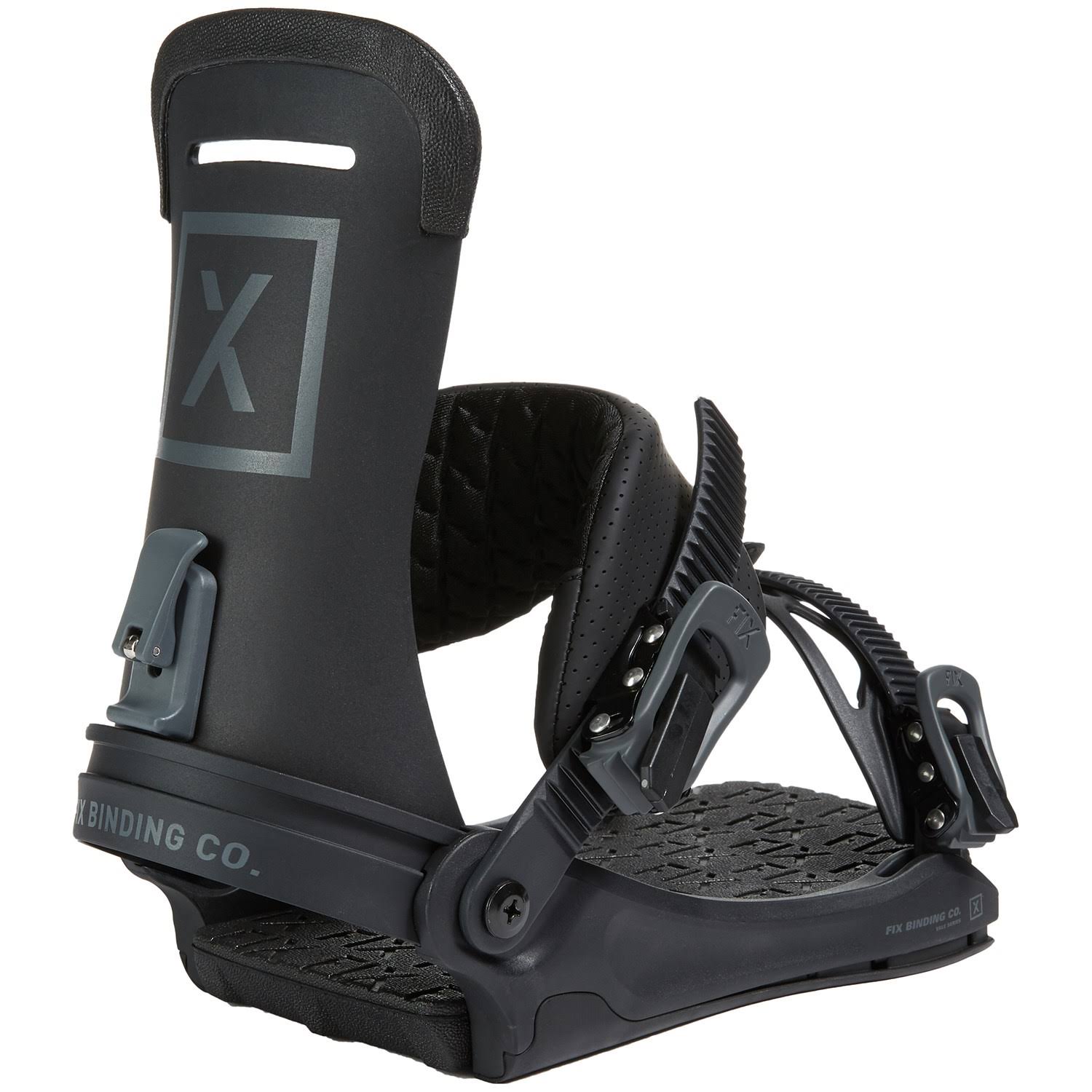 Fix Yale LTD Snowboard Bindings 2022 Large in Black Nylon WXF1s