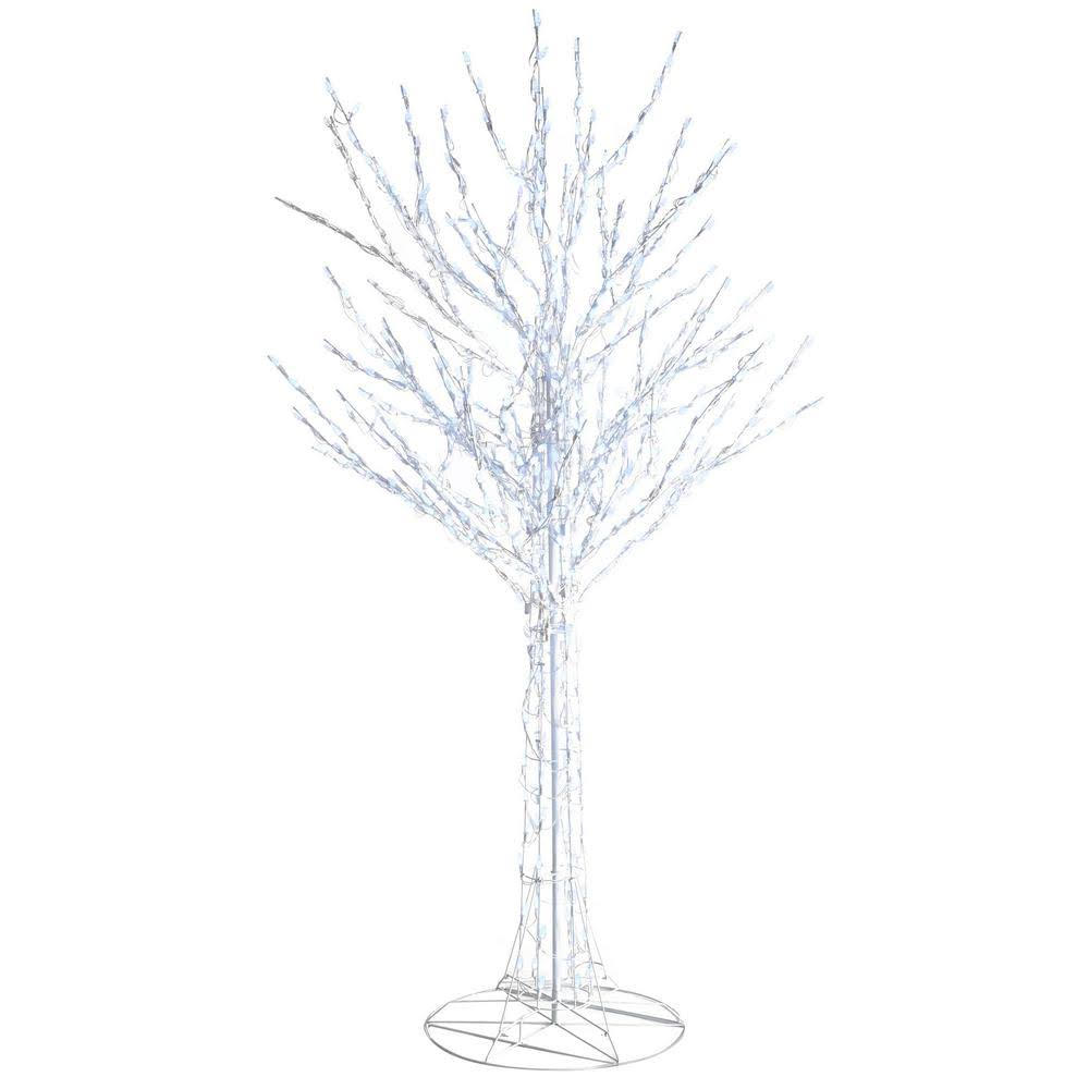 Home Accents Holiday 8 ft. LED PreLit Bare Branch Tree with White