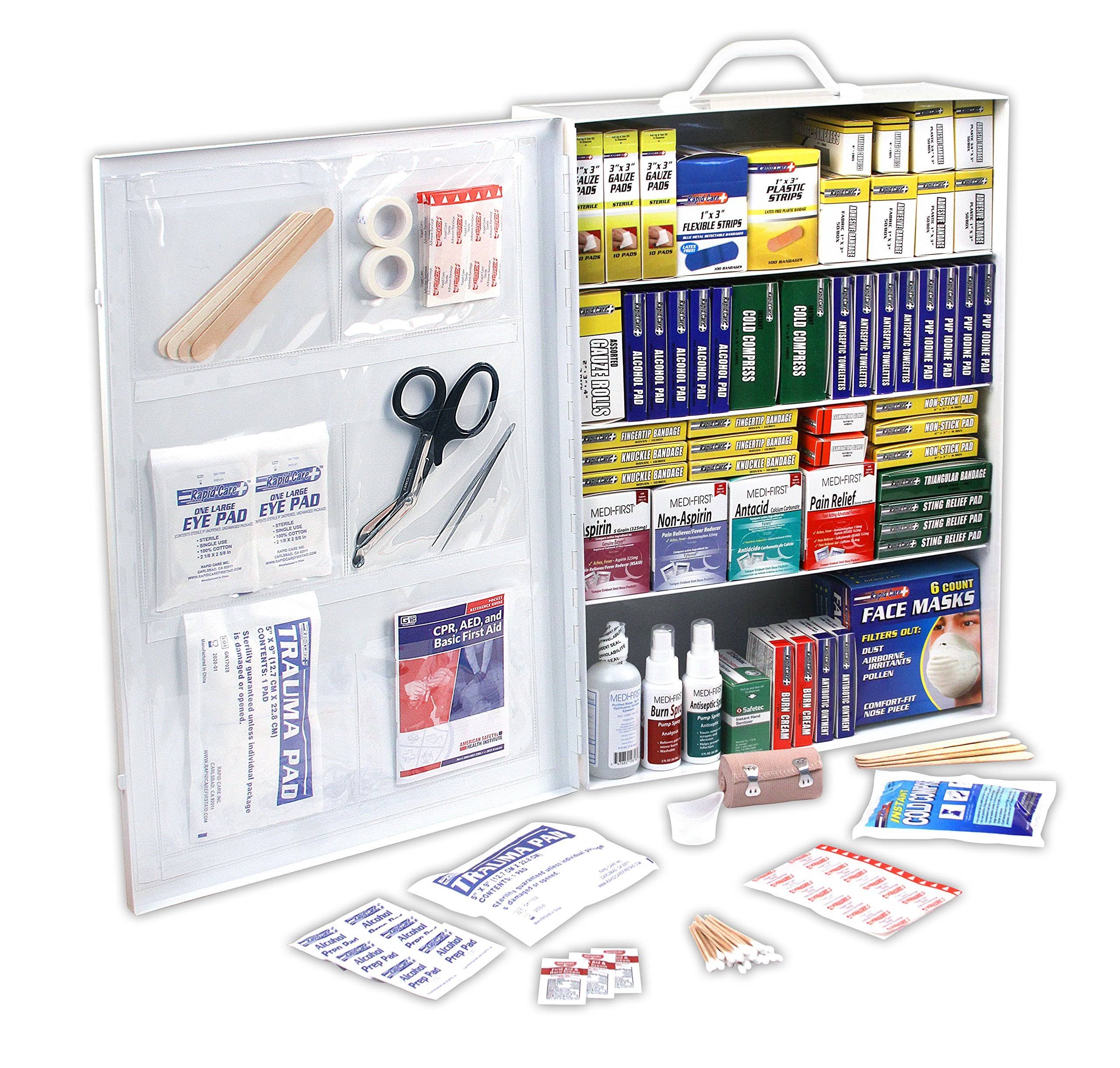 Rapid Care First Aid 80095 4 Shelf OSHA/ANSI First Aid WXF1s