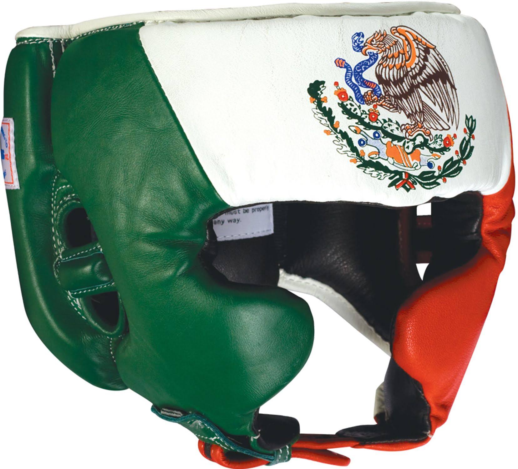 Ringside Competition Boxing Headgear with Cheeks (Mexican Flag, Large