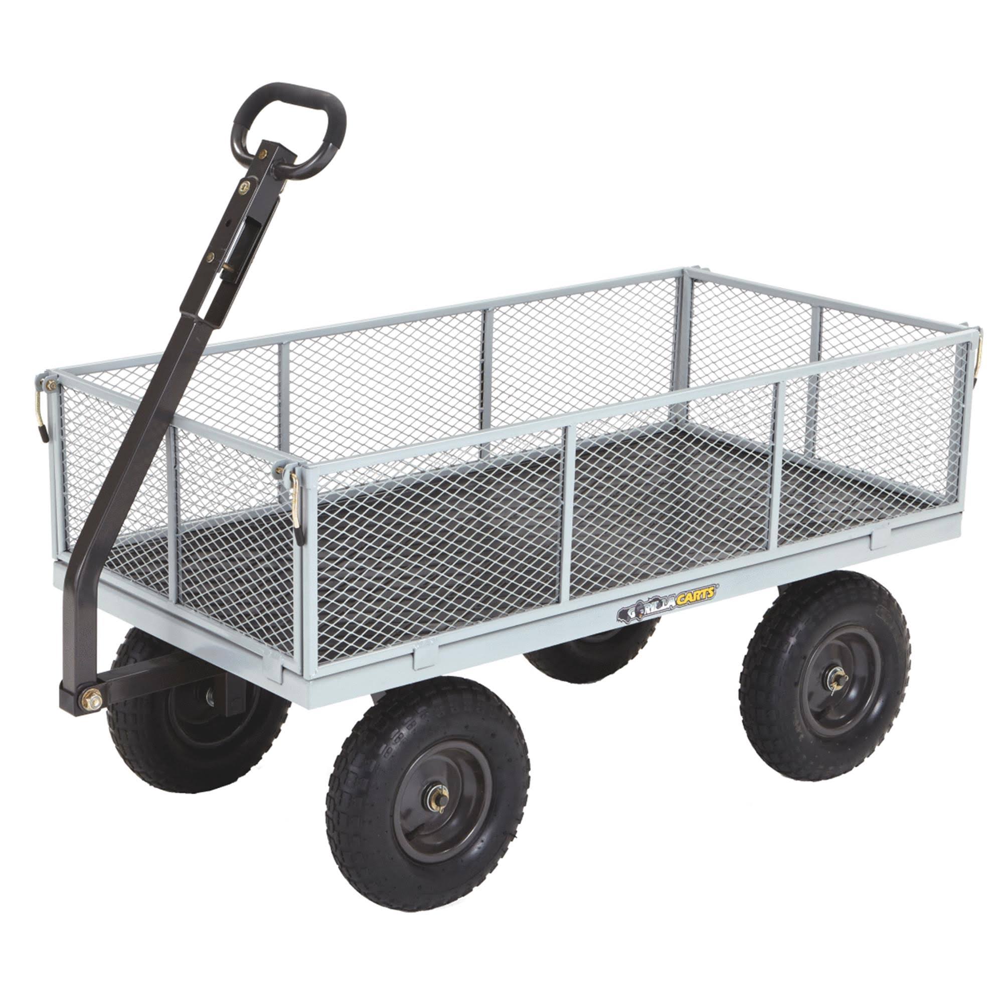 Gorilla Carts HeavyDuty Steel Utility Cart with Removable Sides WXF1s