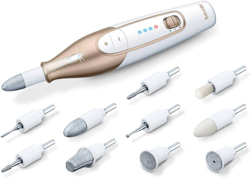 Beurer MP64 Cordless Rechargeable Manicure Pedicure Set with 10